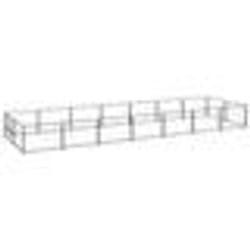 vidaXL Chenil Noir 14 m² Acier