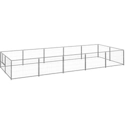 Clôture de cage à chien en argent en acier de différentes taille taille : 500 x 200 x 70 cm
