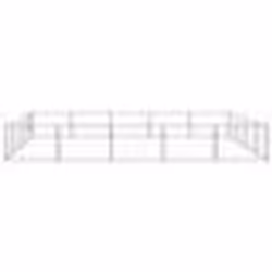 vidaXL Chenil Argenté 20 m² Acier