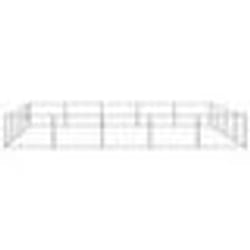 vidaXL Chenil Argenté 20 m² Acier