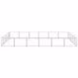 vidaXL Chenil Argenté 30 m² Acier