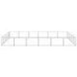 vidaXL Chenil Argenté 30 m² Acier