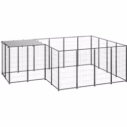 Ce chenil polyvalent est un excellent paradis de jeu en plein air pour vos chiens ! La grande cage pour chien offre un grand  ...
