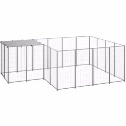 Ce chenil polyvalent est un excellent paradis de jeu en plein air pour vos chiens ! La grande cage pour chien offre un grand  ...