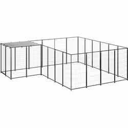 Ce chenil polyvalent est un excellent paradis de jeu en plein air pour vos chiens ! La grande cage pour chien offre un grand  ...