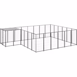 Ce chenil polyvalent est un excellent paradis de jeu en plein air pour vos chiens ! La grande cage pour chien offre un grand  ...