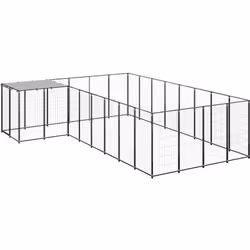 Ce chenil polyvalent est un excellent paradis de jeu en plein air pour vos chiens ! La grande cage pour chien offre un grand  ...