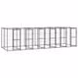 vidaXL Chenil extérieur Acier 14,52 m²