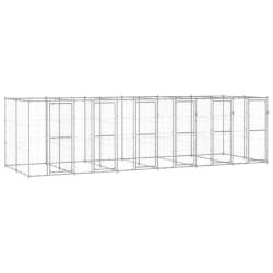 vidaXL Chenil extérieur 14,52 m²