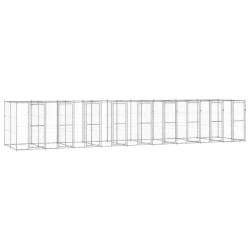 vidaXL Chenil extérieur - 21,78 m²