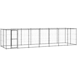 Vidaxl - Chenil extérieur Acier avec toit 16,94 m²