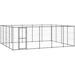 Vidaxl - Chenil d'extérieur pour chiens Acier 24,2 m²