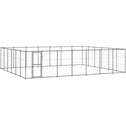 Vidaxl - Chenil d'extérieur pour chiens Acier 50,82 m²