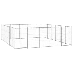 vidaXL Chenil Acier Galvanisé - 36,3 m²