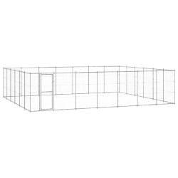 vidaXL Chenil extérieur Acier galvanisé 50,82 m²