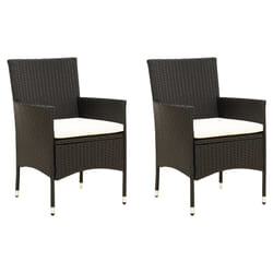 VidaXL 316680 chaise d'extérieur Terrace Siège rembourré Polyester, Polyuréthane, Acier Crème, Blanc