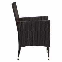 VidaXL 316680 chaise d'extérieur Terrace Siège rembourré Polyester, Polyuréthane, Acier Crème, Blanc - Vue supplémentaire 4