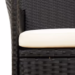 VidaXL 316680 chaise d'extérieur Terrace Siège rembourré Polyester, Polyuréthane, Acier Crème, Blanc - Vue supplémentaire 6