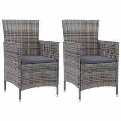 VidaXL 316682, Terrace, Siège rembourré, Polyester, Polyuréthane, Acier, Gris, 610 mm, 600 mm
