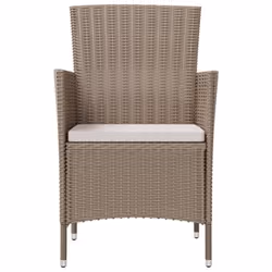 VidaXL 316684 chaise d'extérieur Terrace Siège rembourré Polyester, Polyuréthane, Acier Crème, Blanc - Vue supplémentaire 3