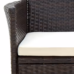VidaXL 316687 chaise d'extérieur Terrace Siège rembourré Polyester, Polyuréthane, Acier Crème, Blanc - Vue supplémentaire 6