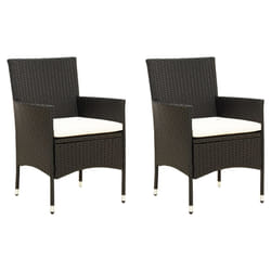 VidaXL 316688 chaise d'extérieur Terrace Siège rembourré Polyester, Polyuréthane, Acier Crème, Blanc