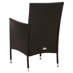 VidaXL 316689 chaise d'extérieur Terrace Siège rembourré Polyester, Polyuréthane, Acier Noir - Vue supplémentaire 5