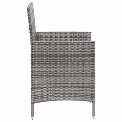 VidaXL 316690 chaise d'extérieur Terrace Siège rembourré Bois d'acacia, Polyester, Polyuréthane, Acier Gris - Vue supplémentaire 4