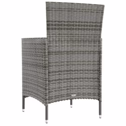 VidaXL 316690 chaise d'extérieur Terrace Siège rembourré Bois d'acacia, Polyester, Polyuréthane, Acier Gris - Vue supplémentaire 5