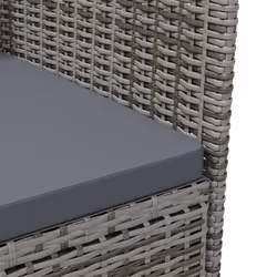 VidaXL 316690 chaise d'extérieur Terrace Siège rembourré Bois d'acacia, Polyester, Polyuréthane, Acier Gris - Vue supplémentaire 6