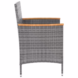 VidaXL 316696 chaise d'extérieur Terrace Siège rembourré Bois d'acacia, Polyester, Polyuréthane, Acier Gris - Vue supplémentaire 4