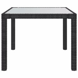 VidaXL 316698 table de jardin Noir