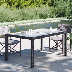 VidaXL 316705 table de jardin Noir
