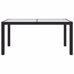 VidaXL 316705 table de jardin Noir