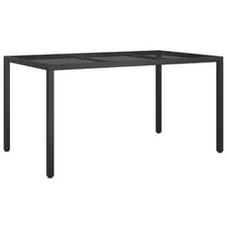 VidaXL 316706 table de jardin Noir