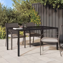 VidaXL 316706 table de jardin Noir