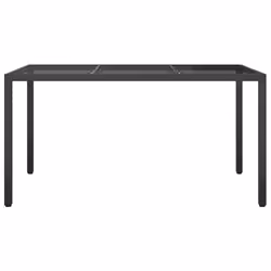VidaXL 316706 table de jardin Noir