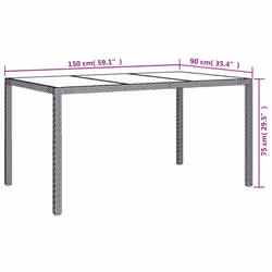 VidaXL 316709 table de jardin - Vue supplémentaire 6
