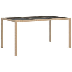 VidaXL 316710 table de jardin Noir, Beige