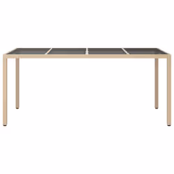 VidaXL 316717 table de jardin Noir, Beige