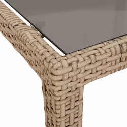 VidaXL 316717 table de jardin Noir, Beige - Vue supplémentaire 5