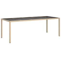 VidaXL 316728 table de jardin Noir, Beige