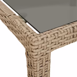 VidaXL 316728 table de jardin Noir, Beige - Vue supplémentaire 5