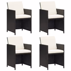 VidaXL 316745, Terrace, Siège rembourré, Polyester, Polyuréthane, Acier, Crème, Blanc, 520 mm, 560 mm