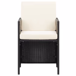 VidaXL 316745 chaise d'extérieur Terrace Siège rembourré Polyester, Polyuréthane, Acier Crème, Blanc