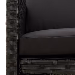VidaXL 316746 chaise d'extérieur Terrace Siège rembourré Polyester, Polyuréthane, Acier Noir - Vue supplémentaire 7