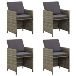 VidaXL 316747 chaise d'extérieur Terrace Siège rembourré Polyester, Polyuréthane, Acier Gris