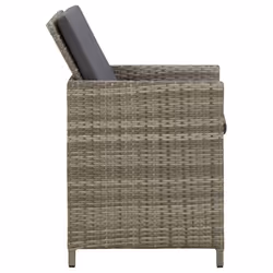 VidaXL 316747 chaise d'extérieur Terrace Siège rembourré Polyester, Polyuréthane, Acier Gris - Vue supplémentaire 4