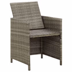 VidaXL 316747 chaise d'extérieur Terrace Siège rembourré Polyester, Polyuréthane, Acier Gris - Vue supplémentaire 6