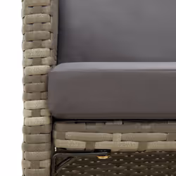 VidaXL 316747 chaise d'extérieur Terrace Siège rembourré Polyester, Polyuréthane, Acier Gris - Vue supplémentaire 7